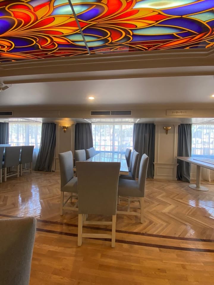 Dining room aboard the Nile cruise