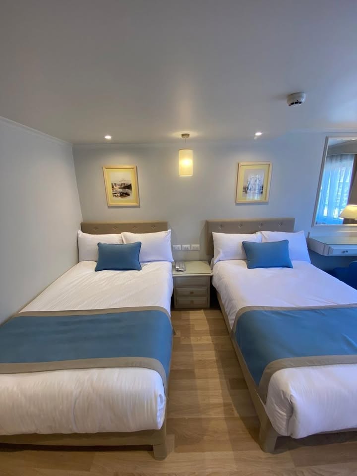 Twin cabin aboard the Nile cruise